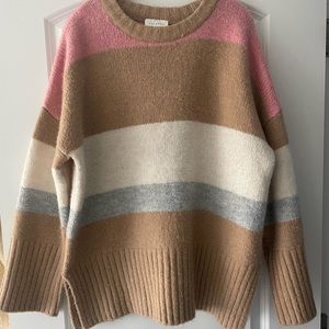 Topshop Oversized Colorblock Sweater